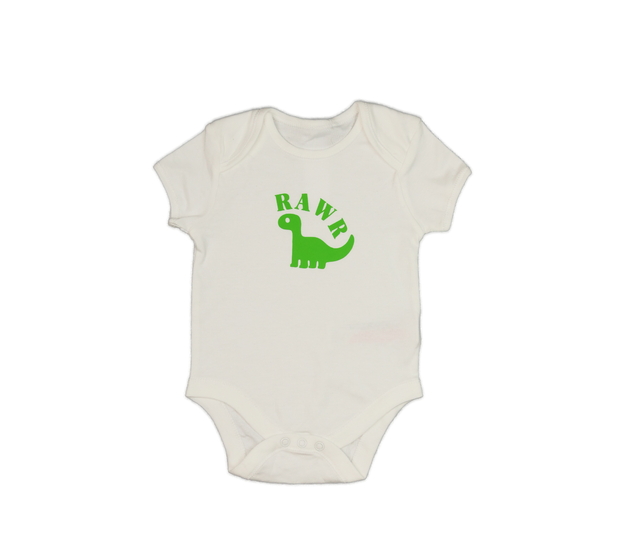 Bílé body s dinosaurem Primark