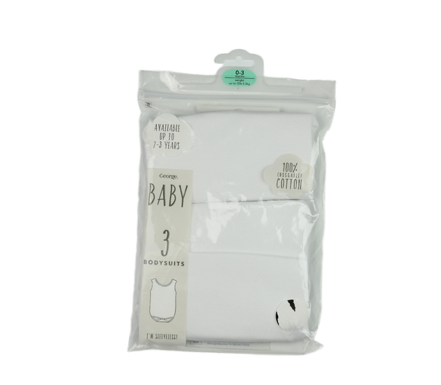 Nové bílé tílkové body 3 ks George