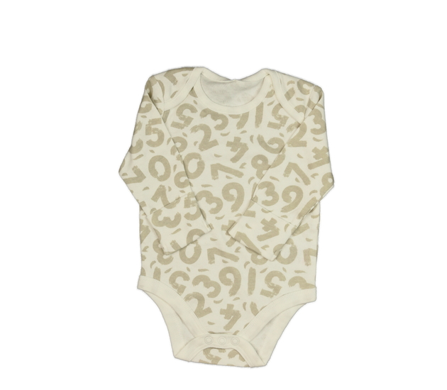 Krémové body s číslicemi 