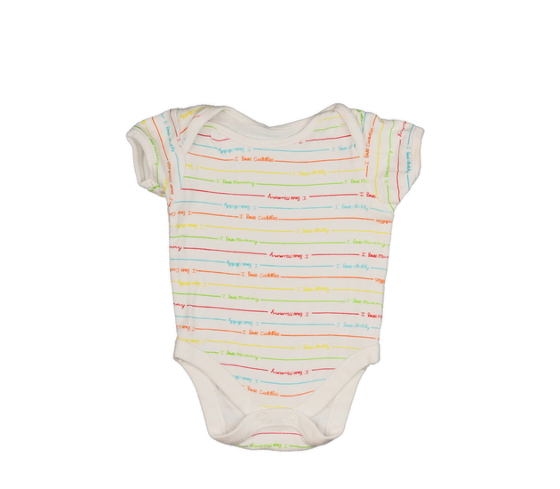 Krémové body s barevnými nápisy George