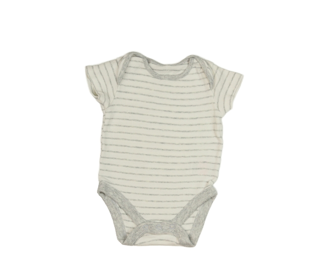 Pruhované bílo-šedé body Mothercare