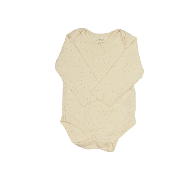 Krémové body s růžovými kolečky M&S