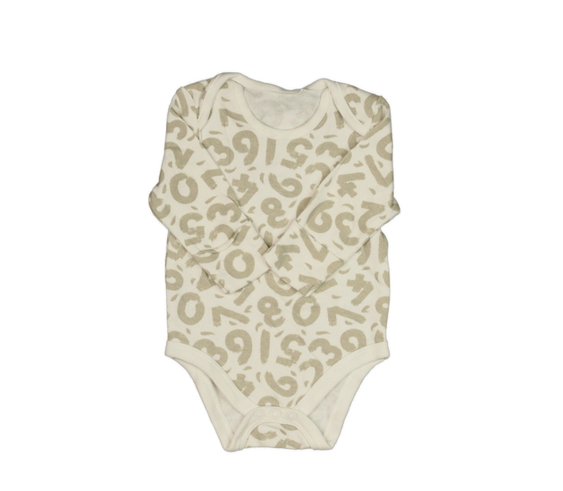 Krémové body s číslicemi 