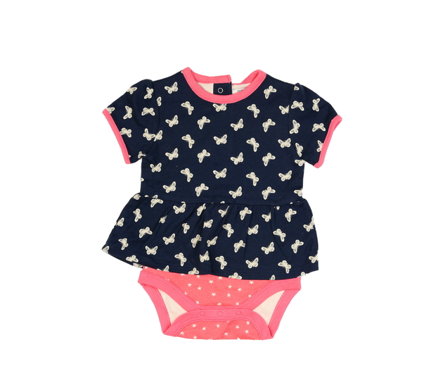 Modro-růžové motýlí body 