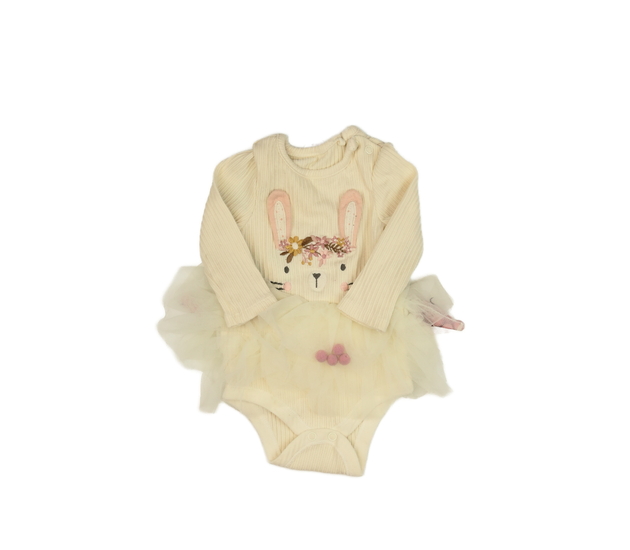 Žluté body se zajíčkem a sukýnkou Tu