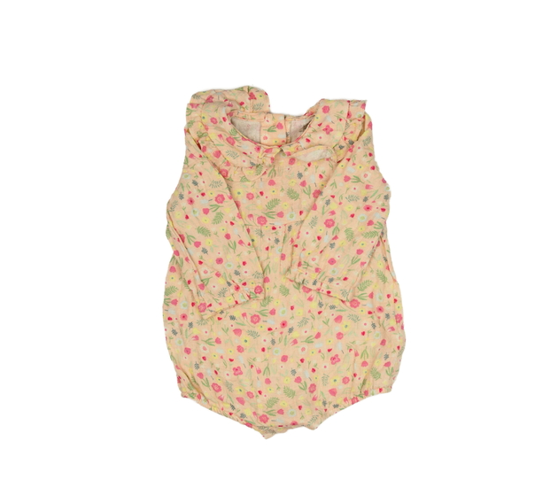 Oranžové květinové body s límečkem Primark