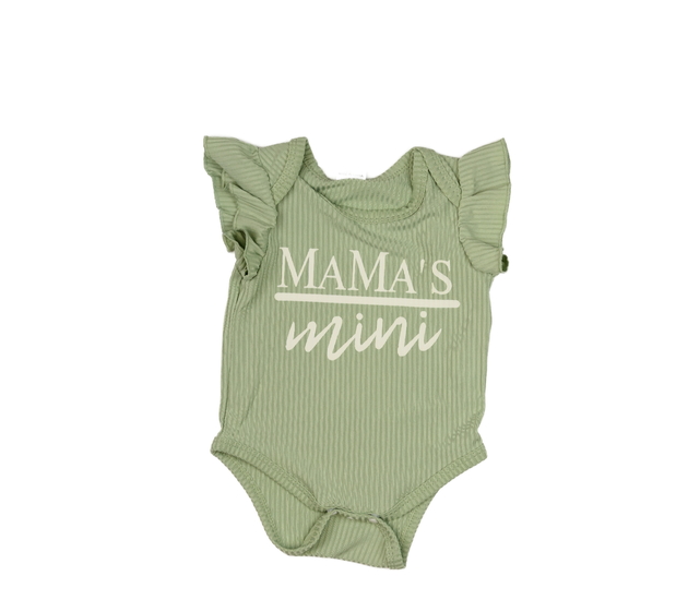 Zelené body s volánky 