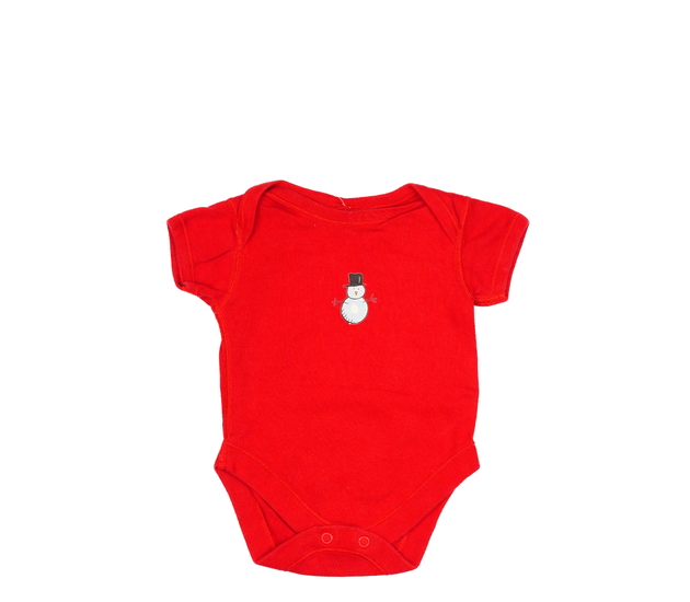 Červené body se sněhulákem M&S