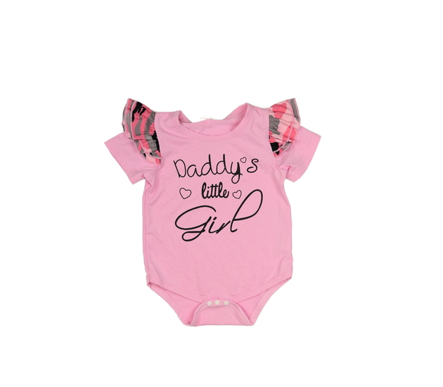 Růžové body s volánky 