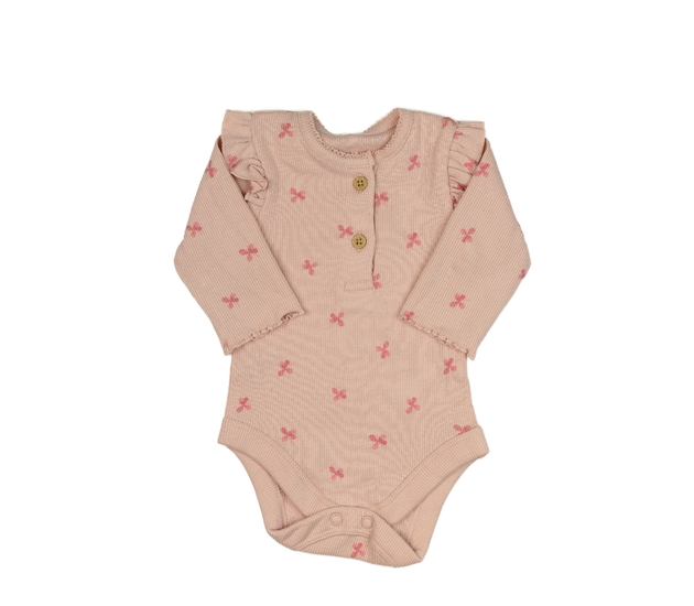 Růžové žebrované body George