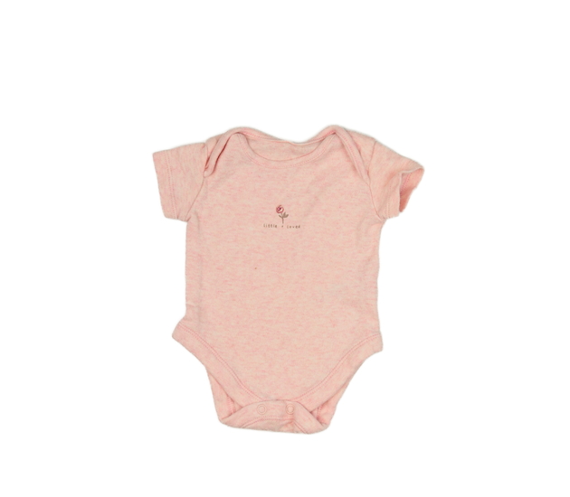 Růžové melírované body s květinou George