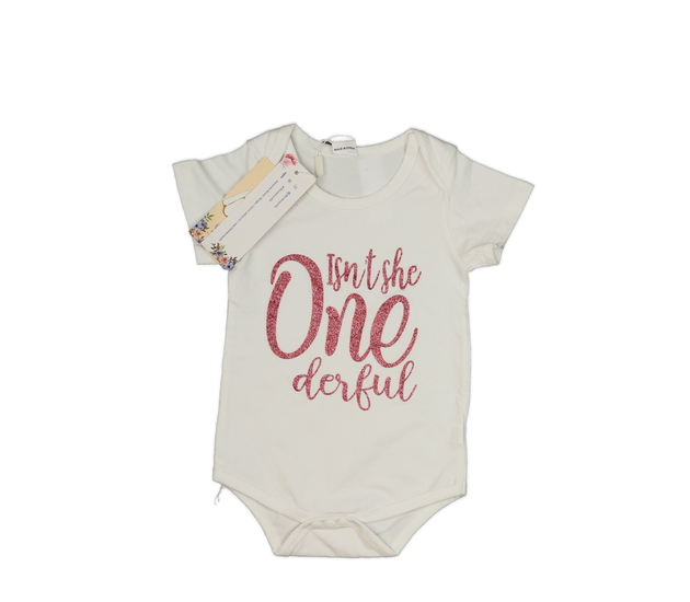 Nové bílé body s třpytivým nápisem 