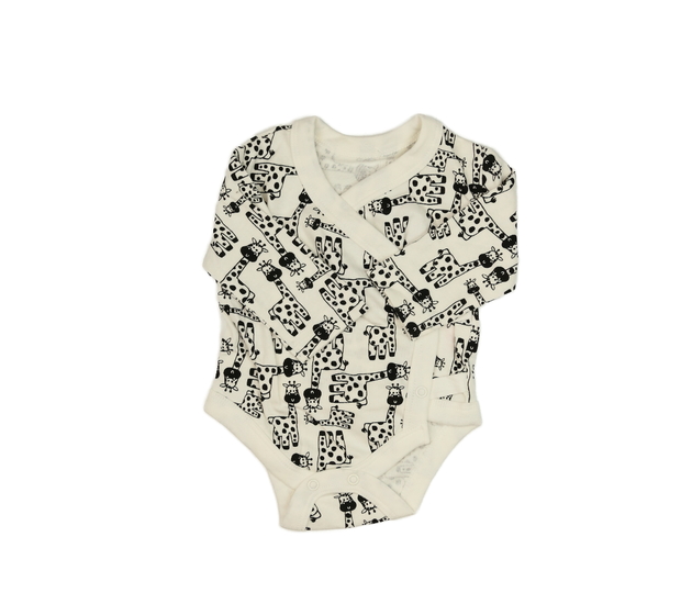 Bílé body se žirafami vel. 2,5 - 3,4 kg