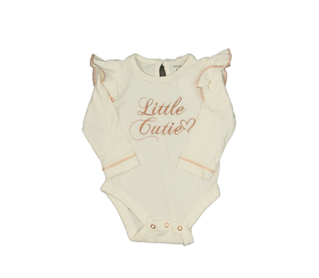 Krémové body s volánky River Island