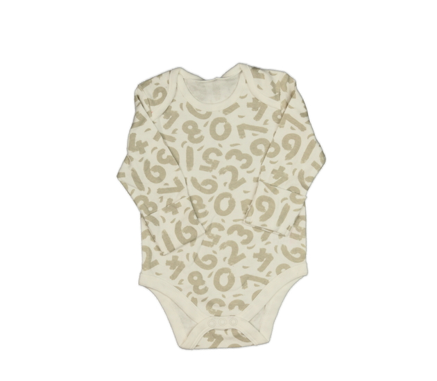 Krémové body s číslicemi 