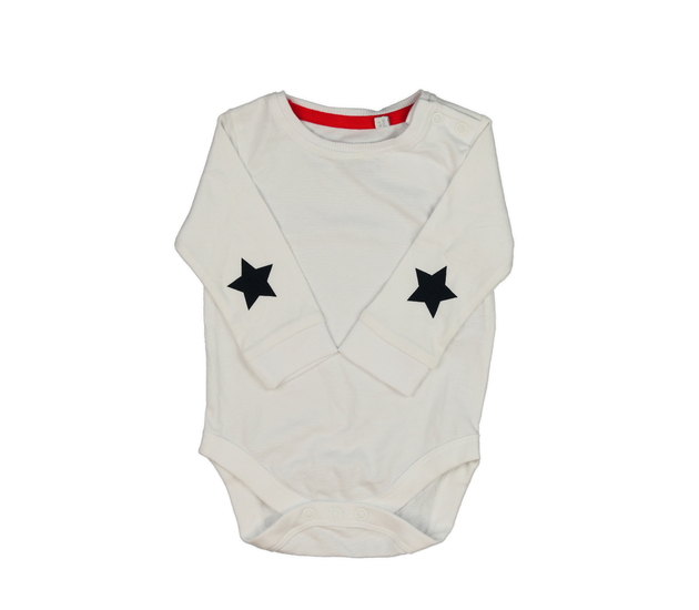 Bílé body s hvězdami na rukávech Bluezoo