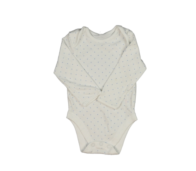 Bílé body s modrými hvězdami George