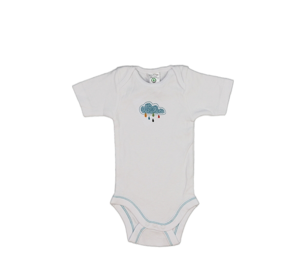 Bílé body s mráčkem 