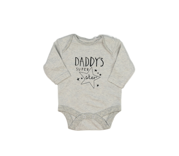 Šedě pruhované body s hvězdou Next