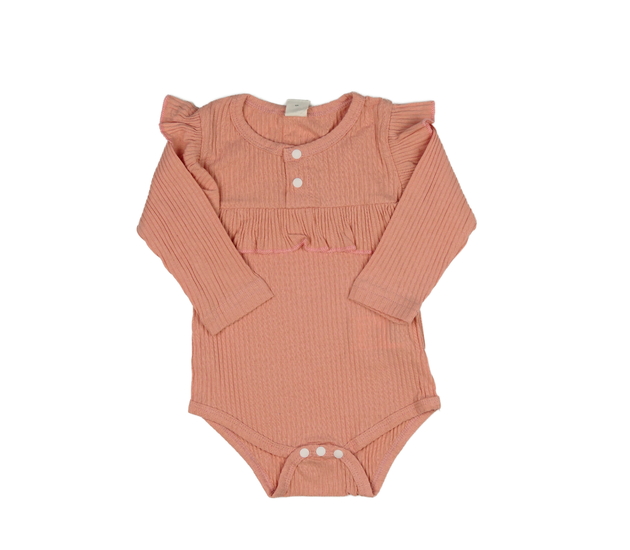 Růžové body s volánky 