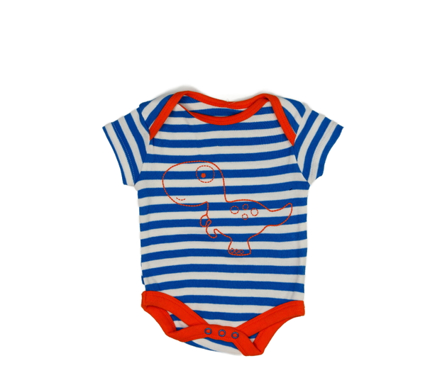 Pruhované body s dinosaurem 