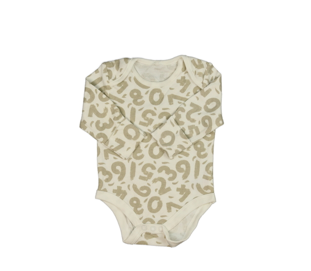 Krémové body s číslicemi 