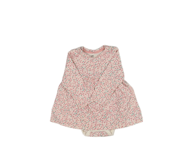 Krémové květinové šatové body H&M