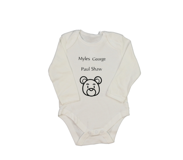 Bílé body s medvědem Primark 