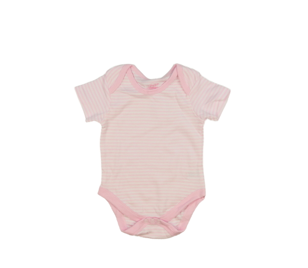 Růžové pruhované body 