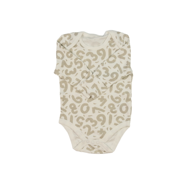 Krémové body s číslicemi 