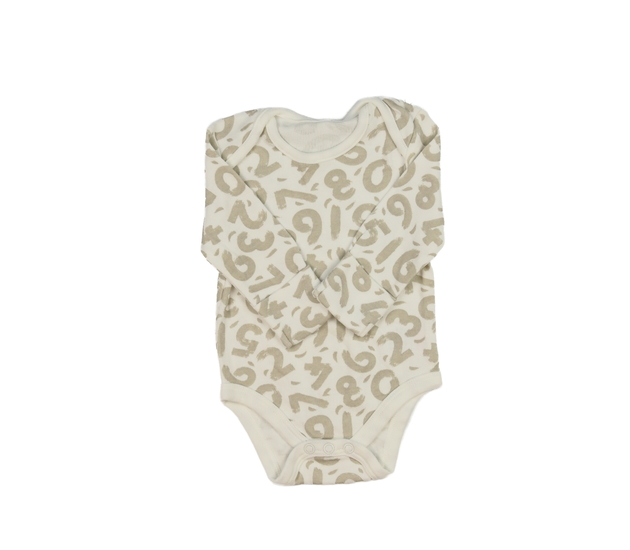 Krémové body s číslicemi 