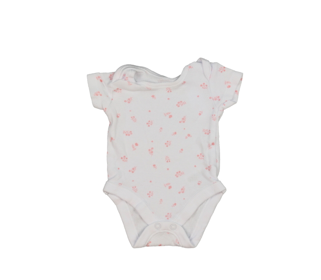 Bílé body s růžovými květinami Nutmeg