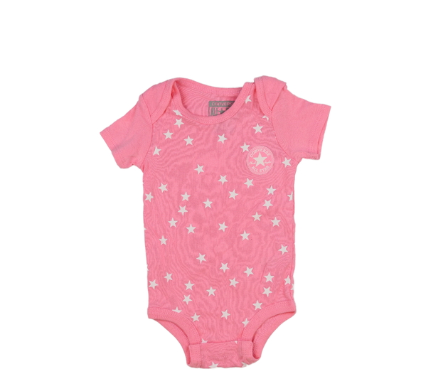 Růžové body s hvězdami Converse 