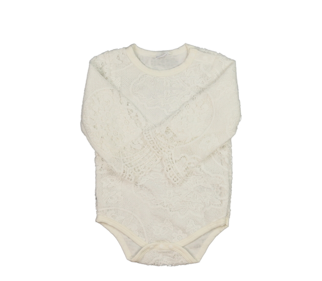 Bílé body s krajkou 