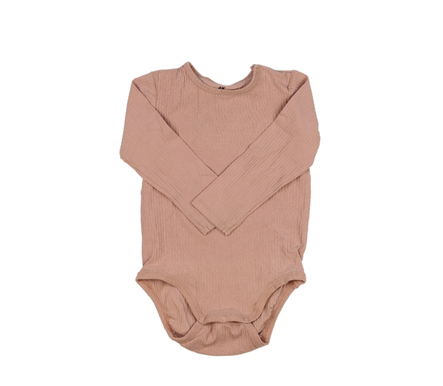 Růžové žebrované body H&M