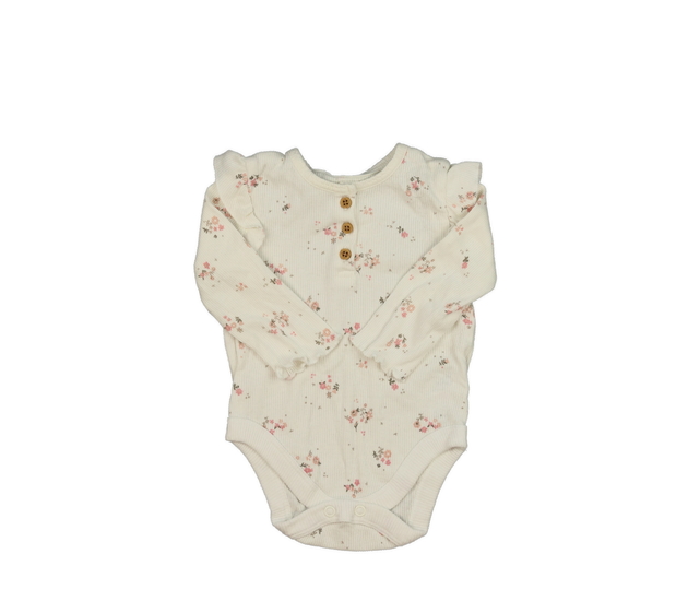 Krémové květinové body s volánky George