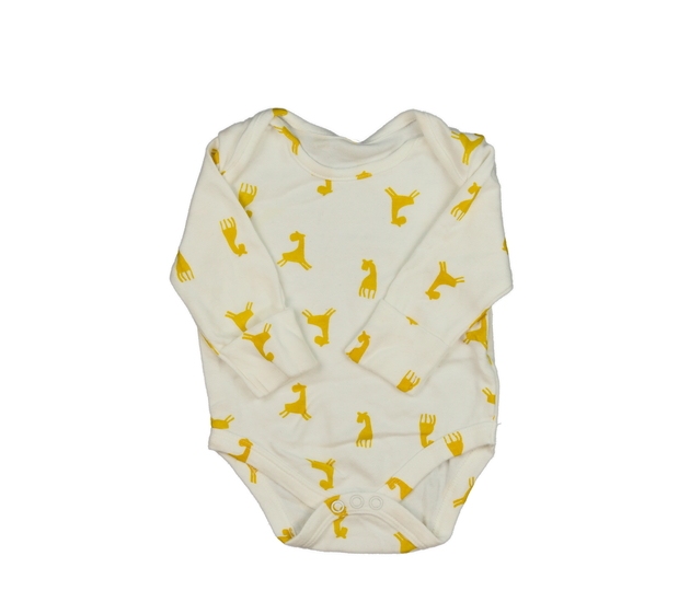 Bílé body se žlutými žirafami 