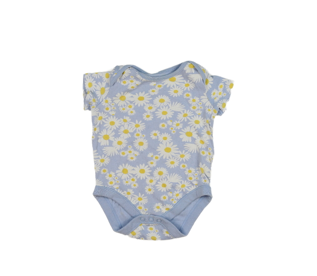 Modré body s květinami F&F