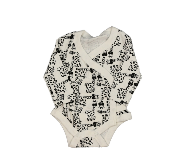 Bílé body se žirafami vel. 2,5 - 3,4 kg