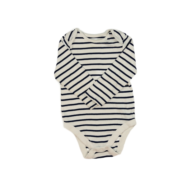 Bílé body s tmavě modrými pruhy M&S