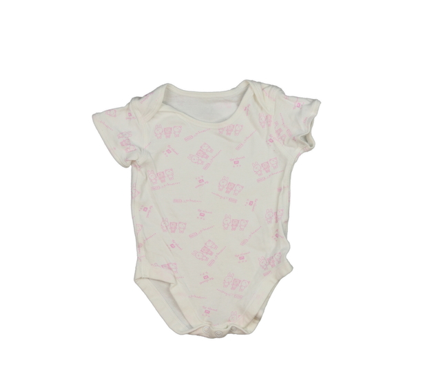 Bílé body s růžovými postavičkami 