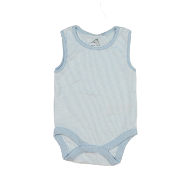 Modré pruhované body Next