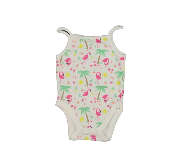 Bílé body s plameňáky George