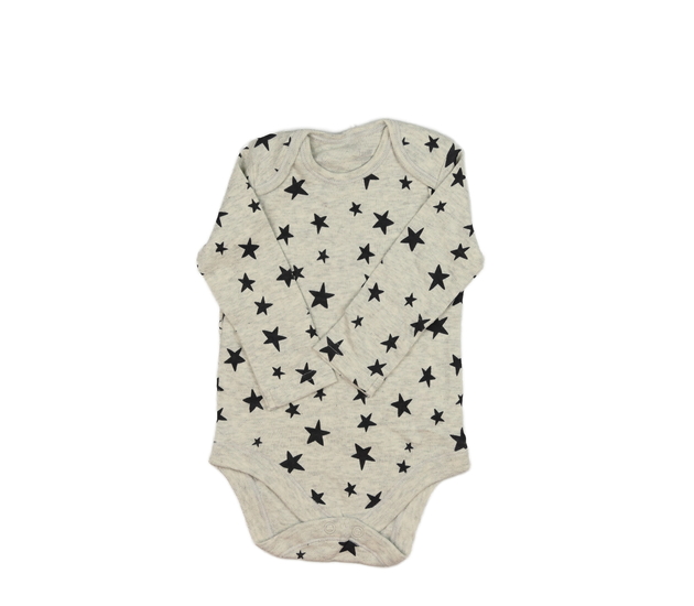 Šedé melírované body s hvězdami Tu 