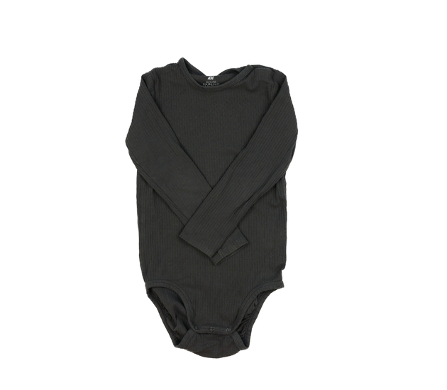 Tmavě šedé žebrované body H&M