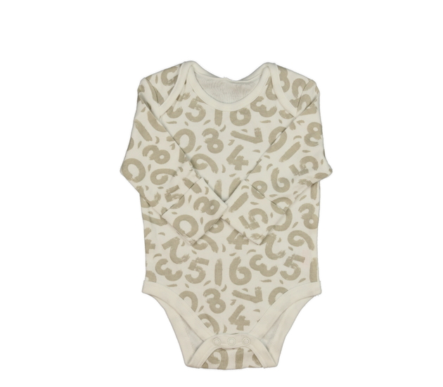 Krémové body s číslicemi 