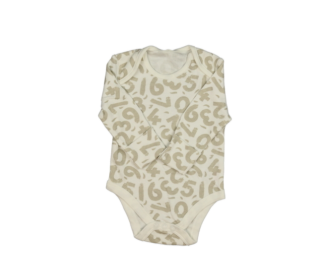 Krémové body s číslicemi 