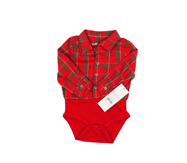 Nové červené košilové body 