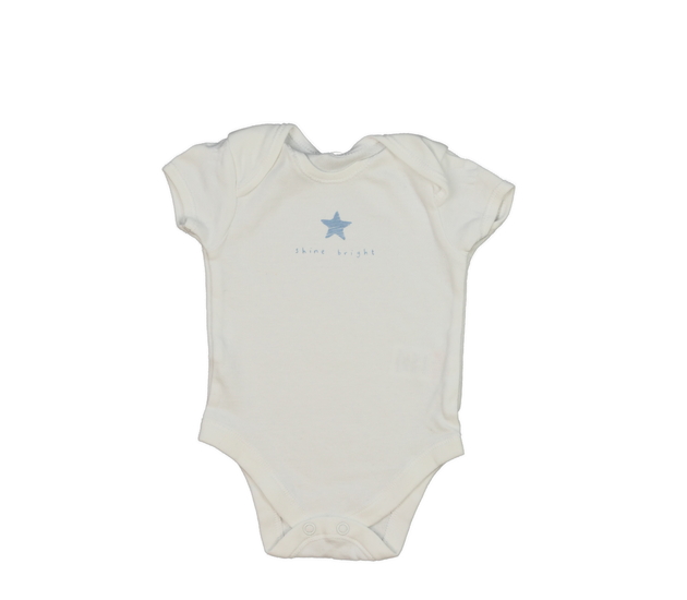 Bílé body s modrou hvězdou 