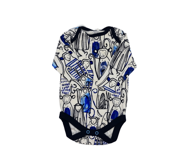 Bílé body se zvířátky Next